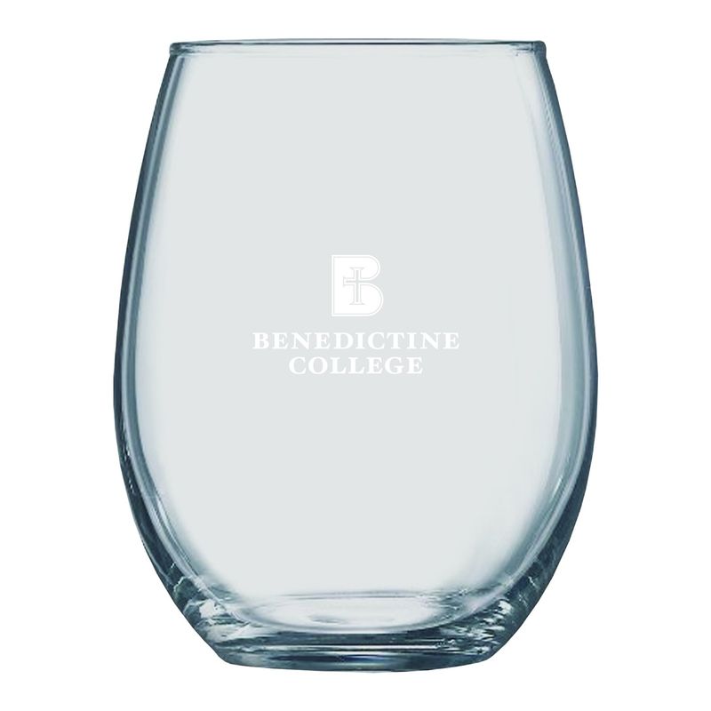 WINE GLASS - STEMLESS ETCHED