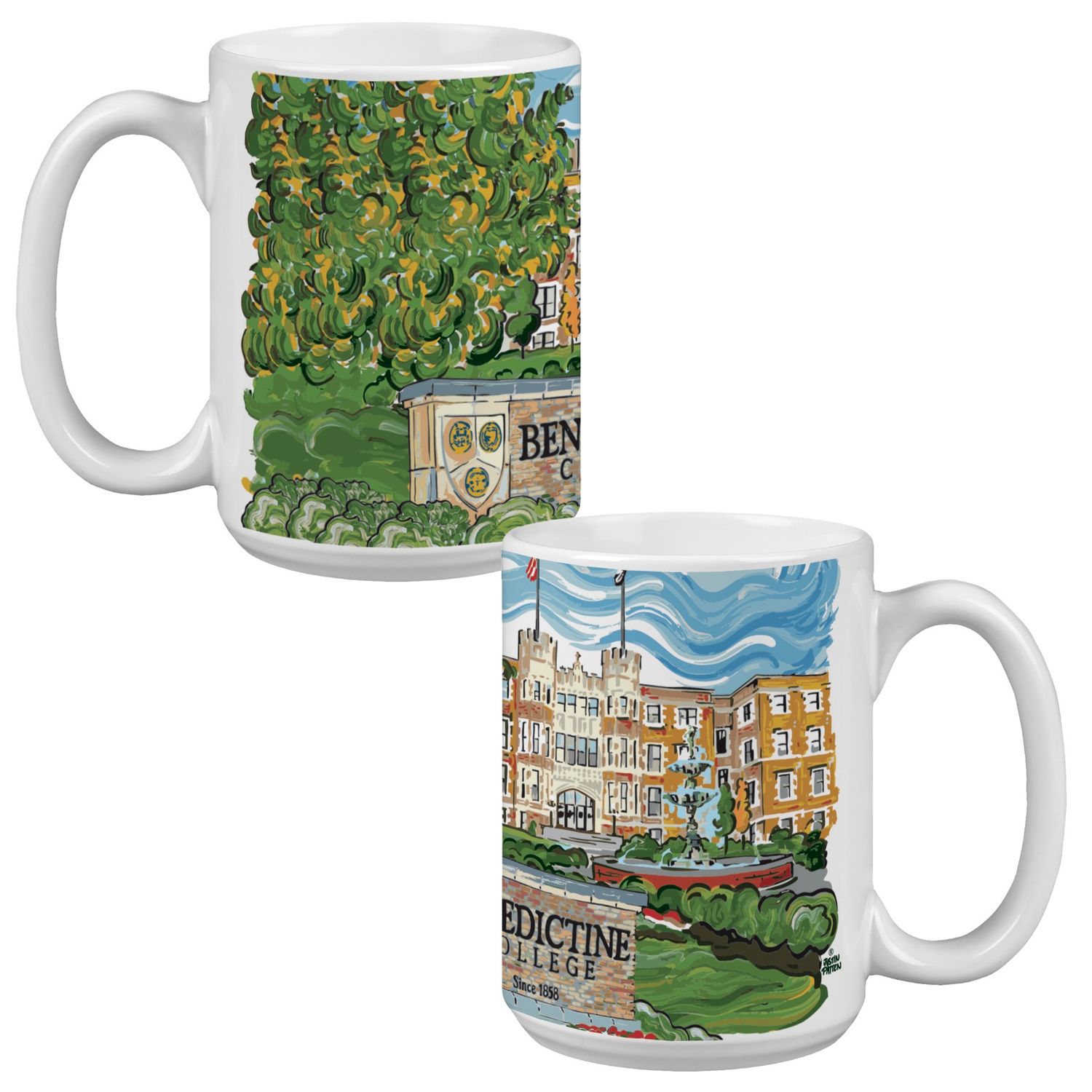 MUG - PAINTED JP, 15 OZ