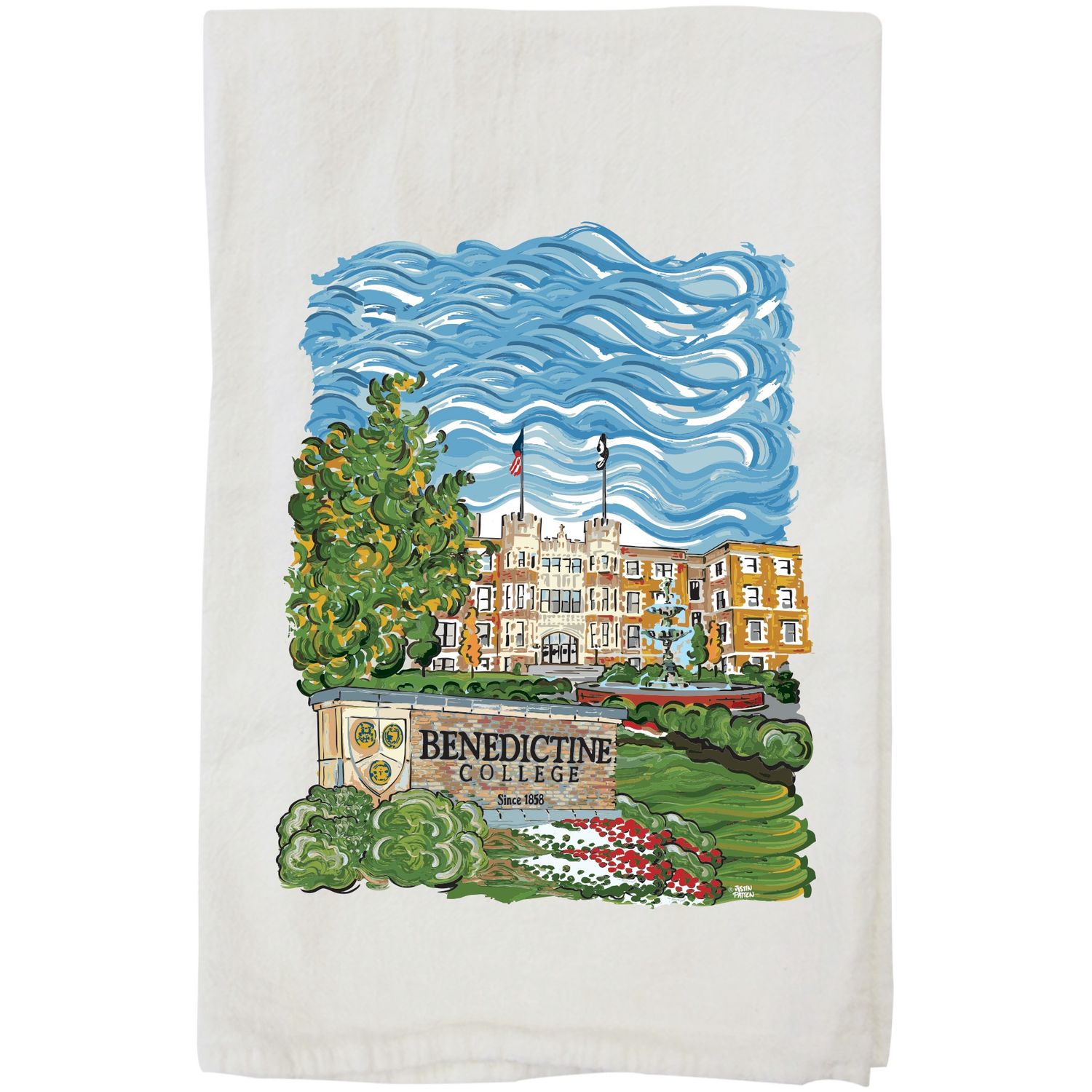 TEA TOWEL - PAINTED JP