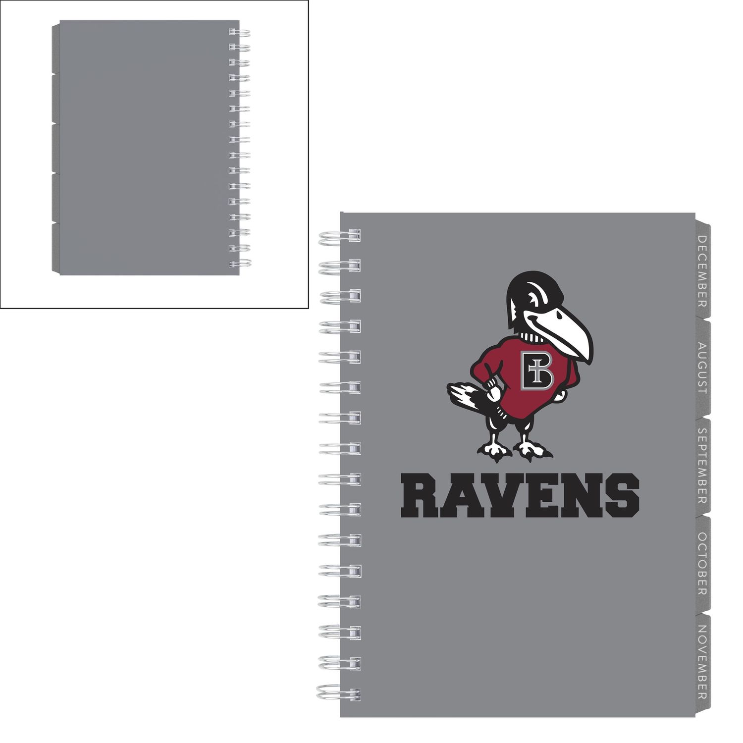 PLANNER - AUG25-JUL26, Attribute 1: ROCKY RAVEN, Colour: GRAY