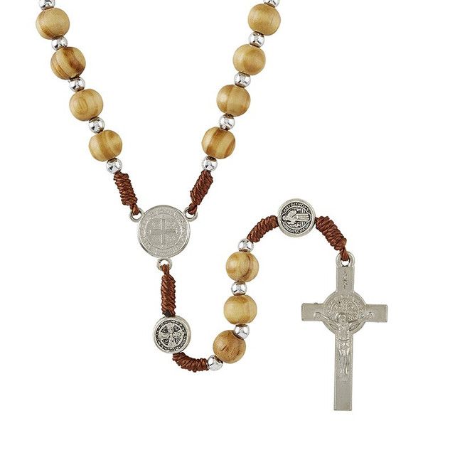 ROSARY - CORD &amp; SILVER MEDAL