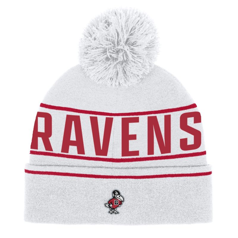 BEANIE-HALFTIME W/POM, WHITE