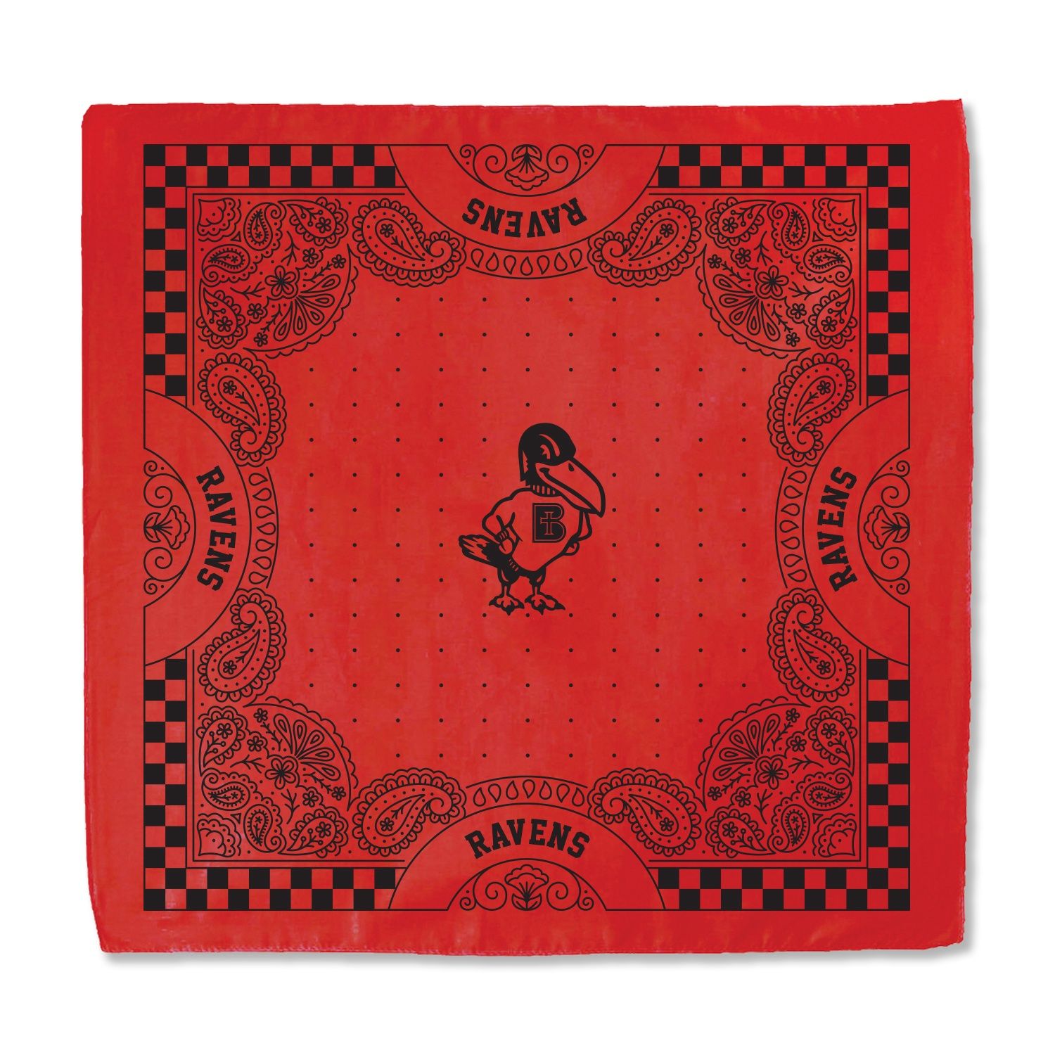 BANDANNA-ROCKY, RED