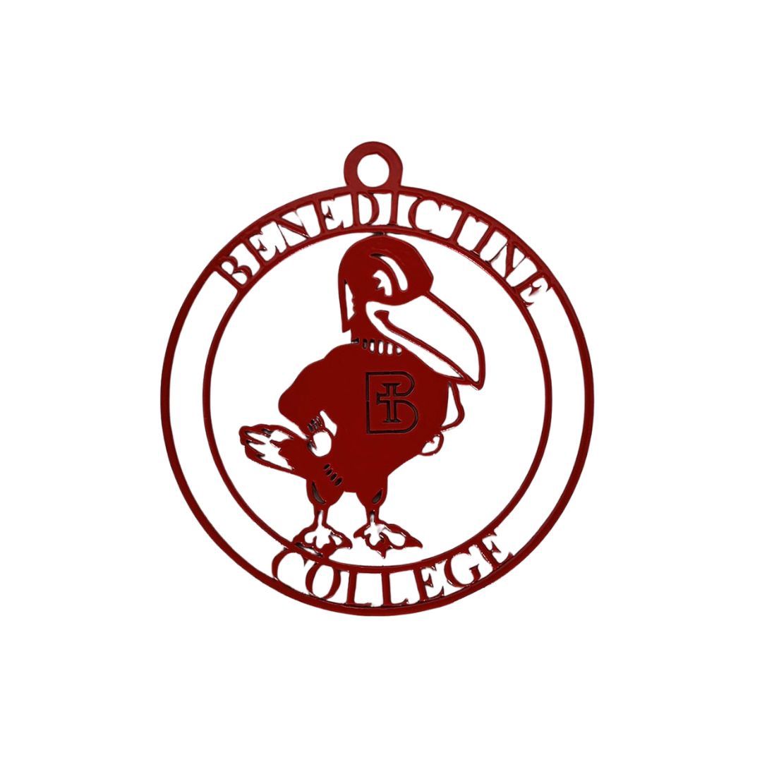 ORNAMENT - LASER MASCOT,  RED