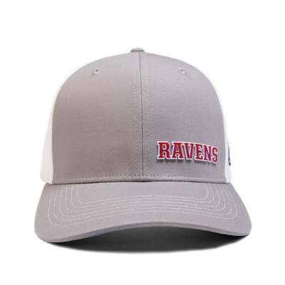 HAT-MIDWAY TRUCKER, GREY / WHT