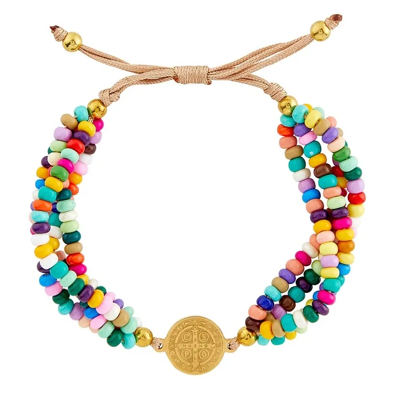 BRACELET-3 MINI BEADS/ST BEN