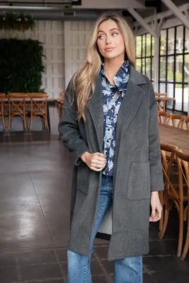 While It Lasts Open Front Coat
