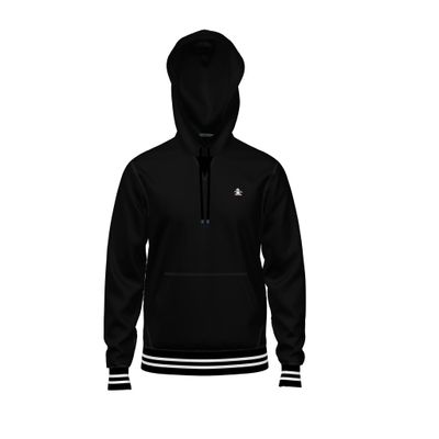 Black Cotton Cashmere Like Sweater w/ Hood