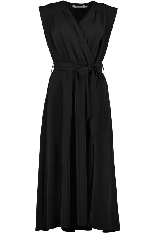Aeries Wrap Dress Black