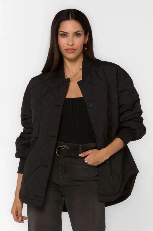 ​The Celeste Quilted Jacket Black
