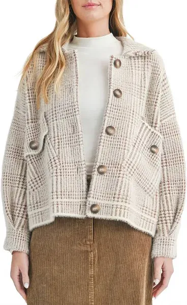 Lola Plaid Sweater Jacket