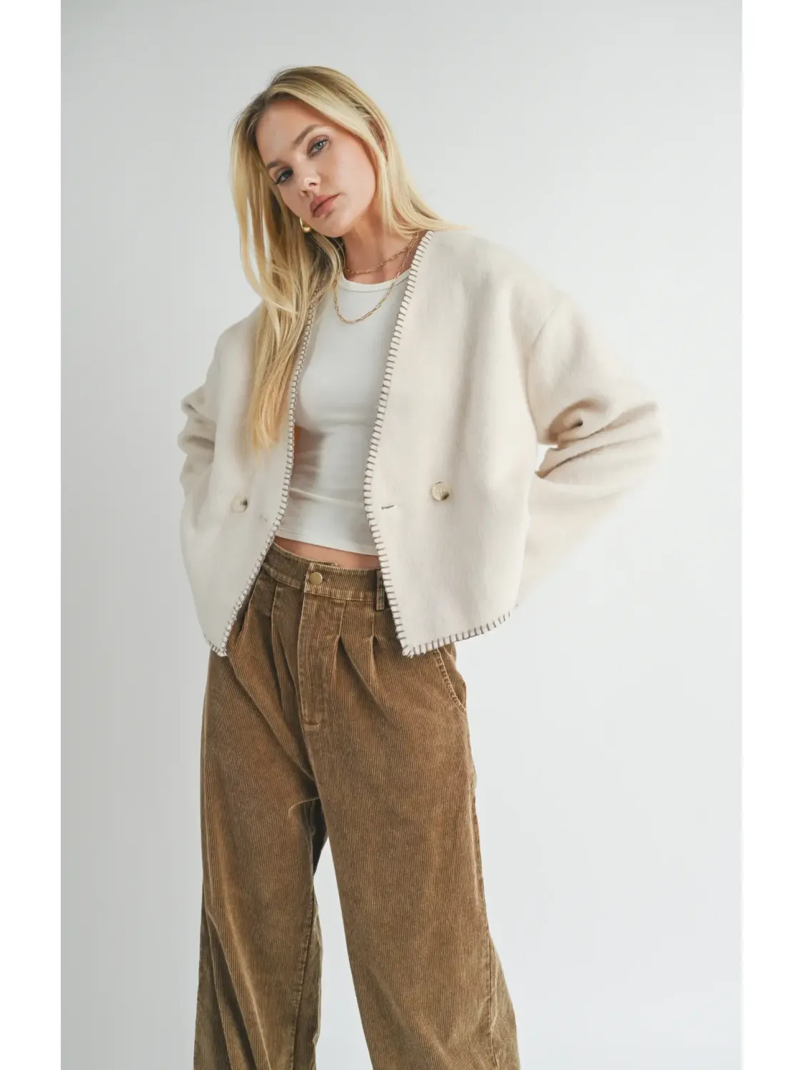 Prestige Contrast Stitch Jacket