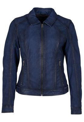 Sunny Leather Jacket in Blue