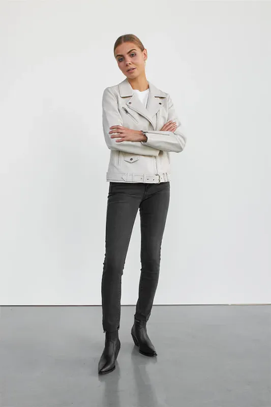 Melissa Vegan Leather Jacket Cream