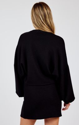 On A Stroll Crew Neck Dolman Sleeve Top