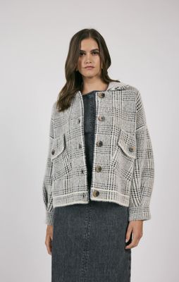 Lola Plaid Sweater Jacket