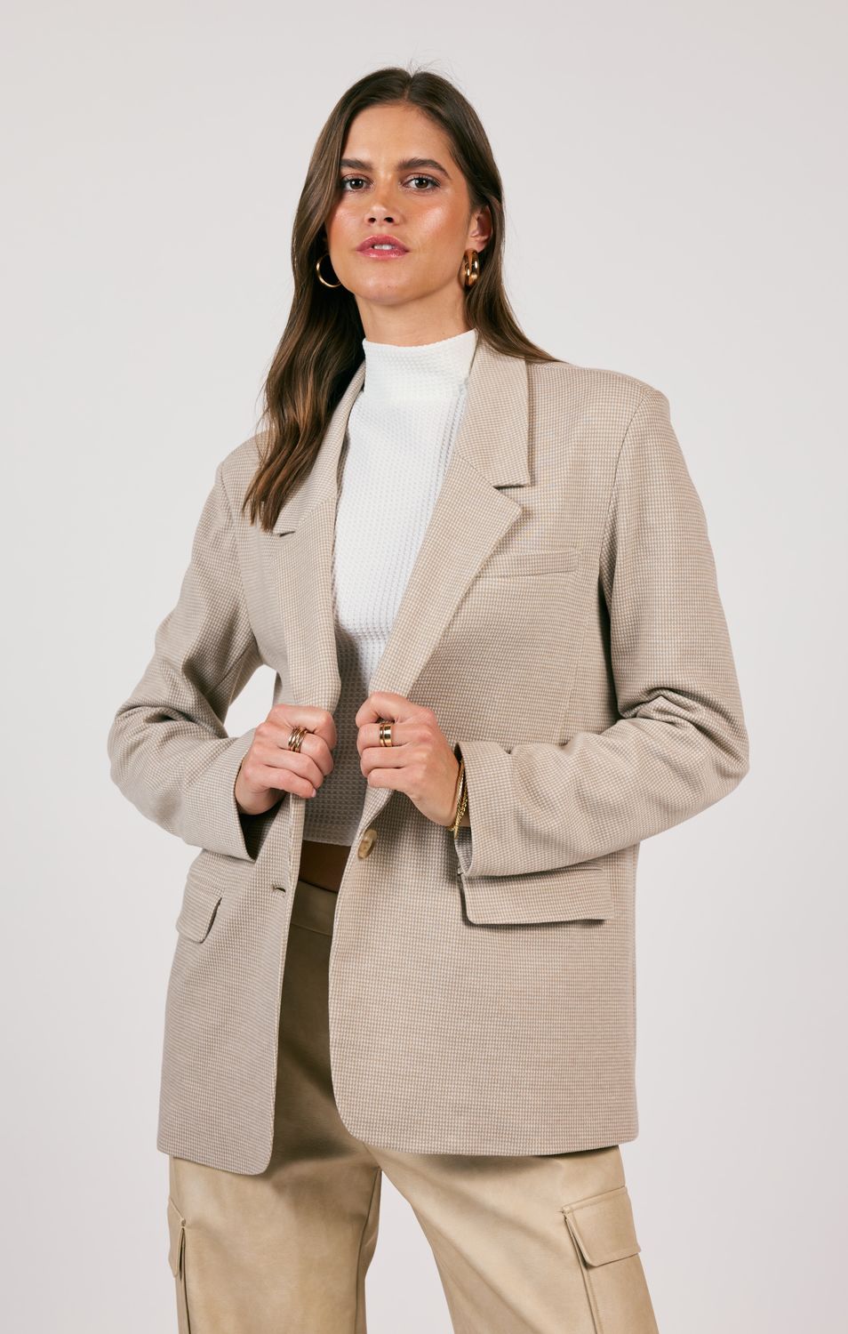 Progress Houndstooth Soft Blazer