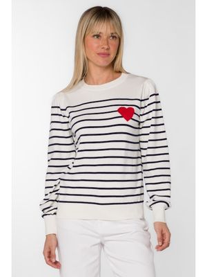 Serissa Navy Striped Sweater