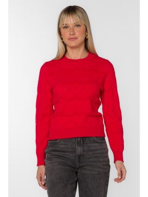 Brinley Red Heart Sweater