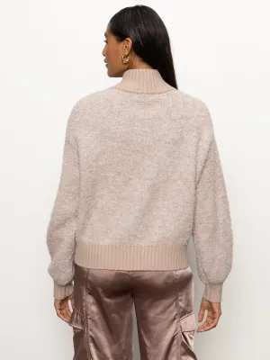 Bouncle Knit Bomber Sweater
