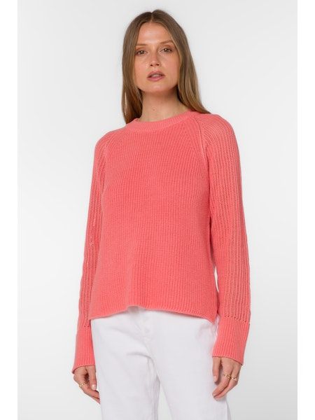 Strawberry Ice Scoop Neck Sweater