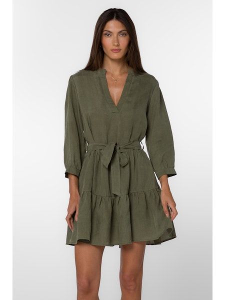 Noelle Olive Dress