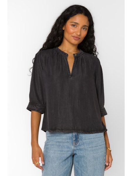 Amalfi Lunar Eclipse Black Top