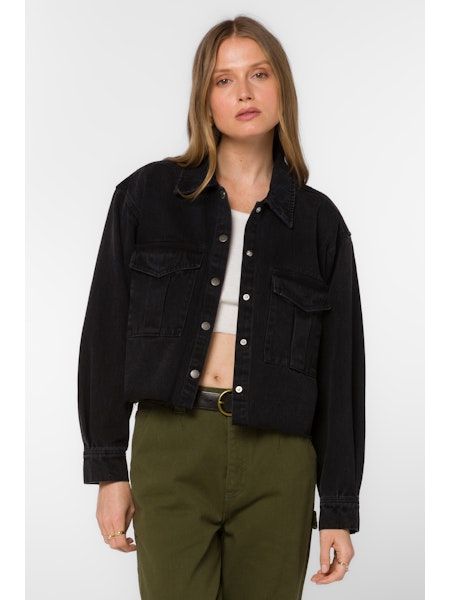 Elysium Worn Out Black Denim Jacket