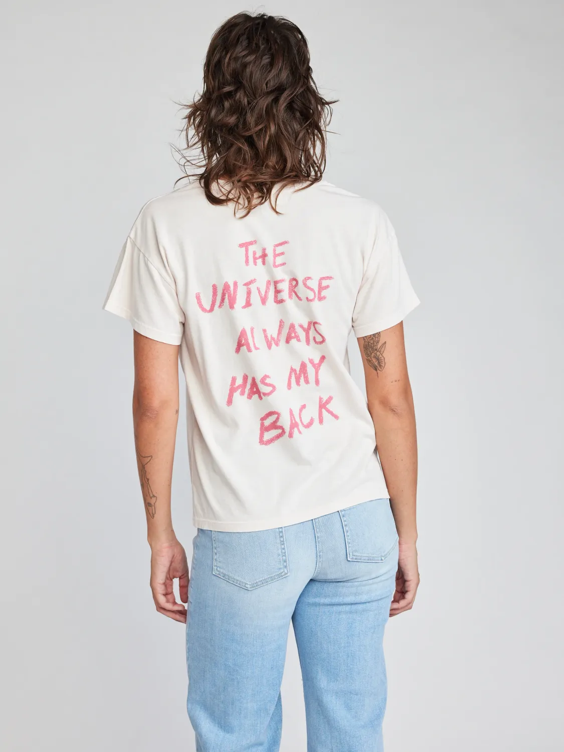 The Universe Cherie Tee Powder Pink