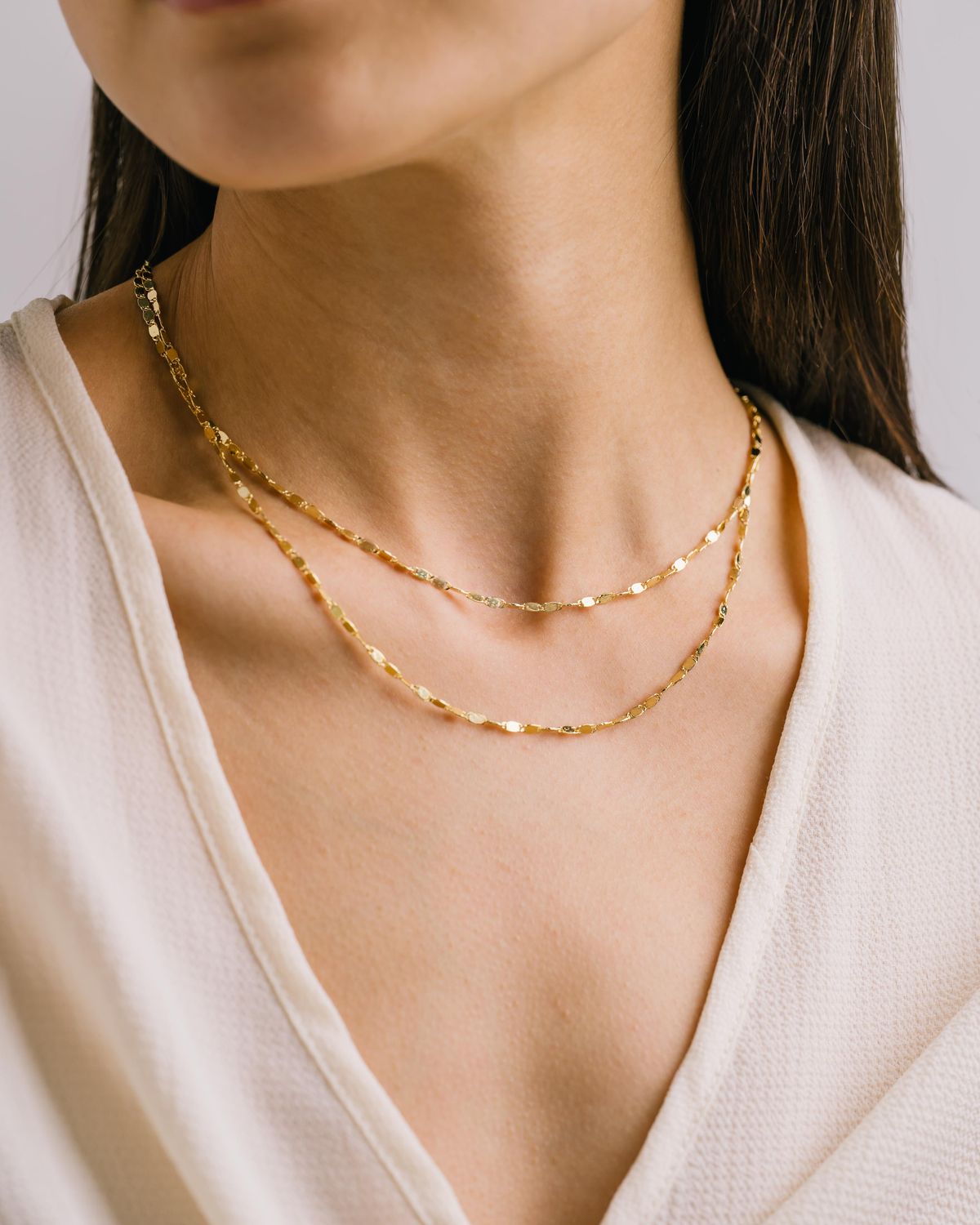 Cleo Layered Necklace gold