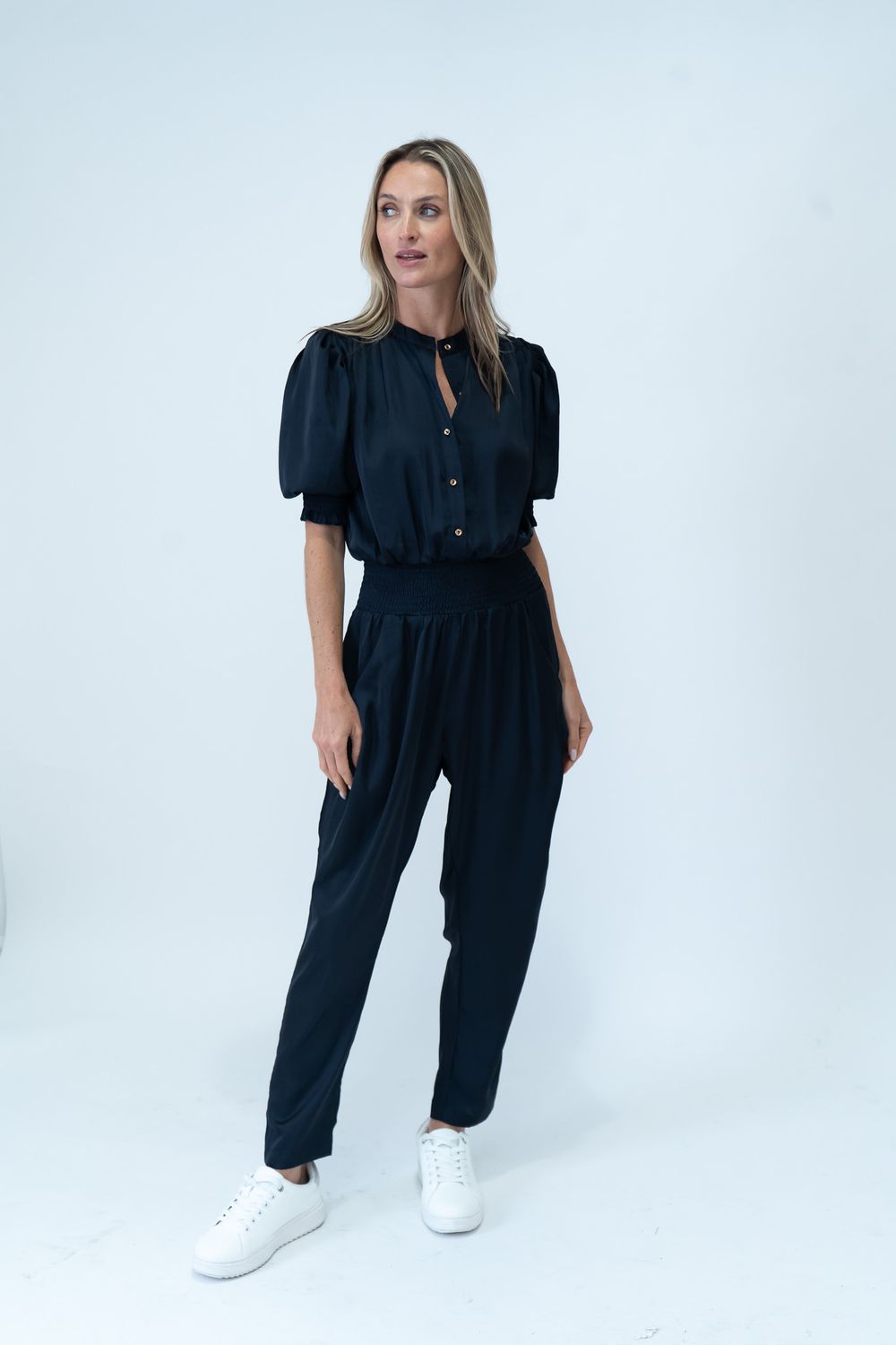 Satin Jumpsuit Raven