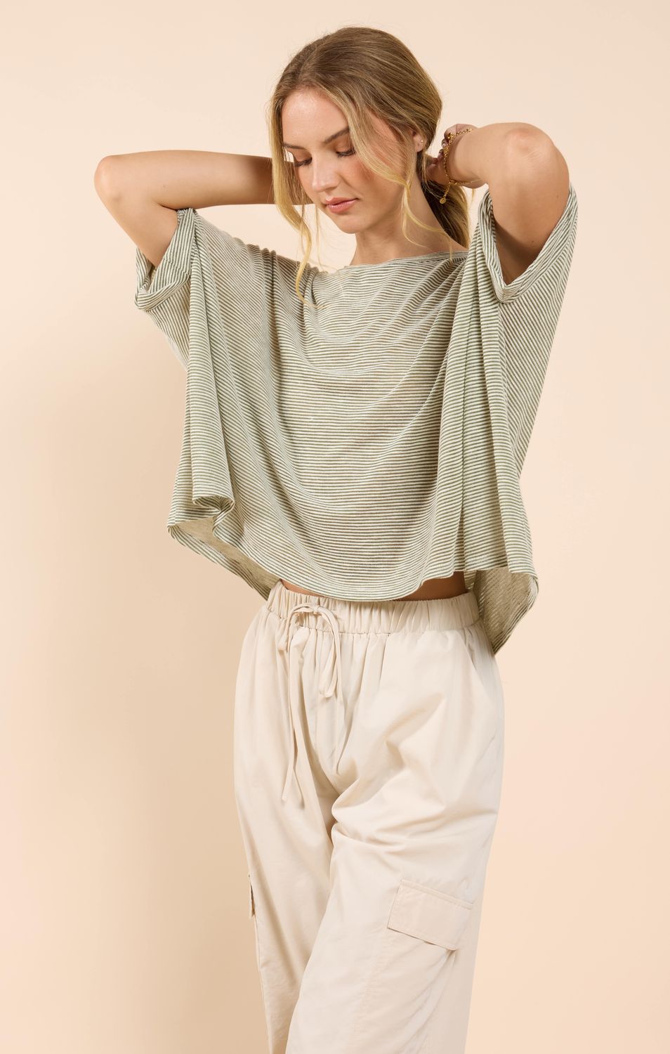 Part Of Me Dolman Sleeve Knit Top