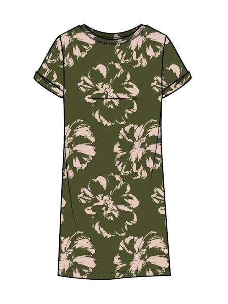 Perfect Tee Remix Dress Flora