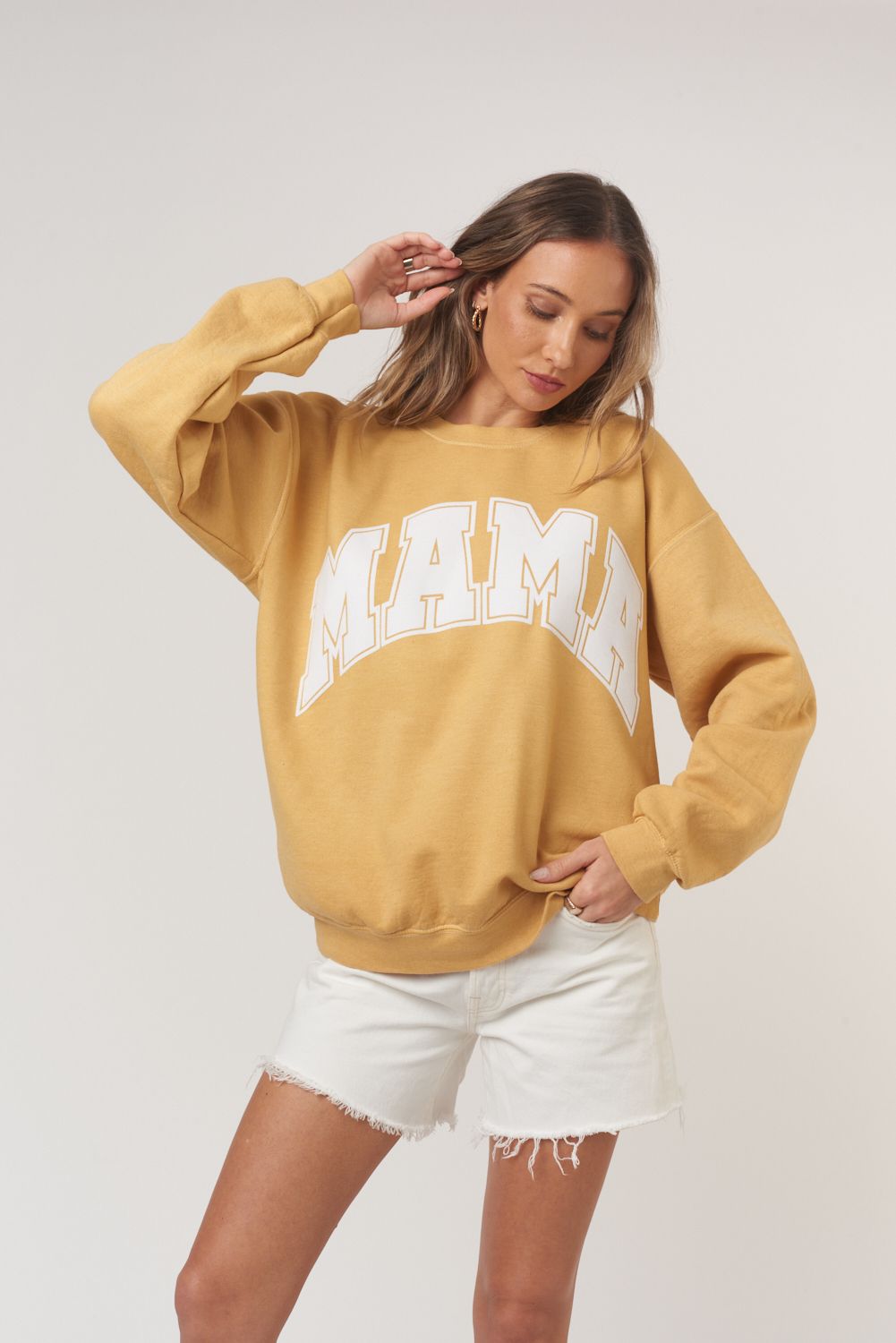 Flocked Mama Sweatshirt
