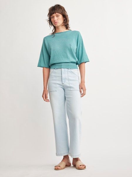 Heather Teal Kinsley Sweater