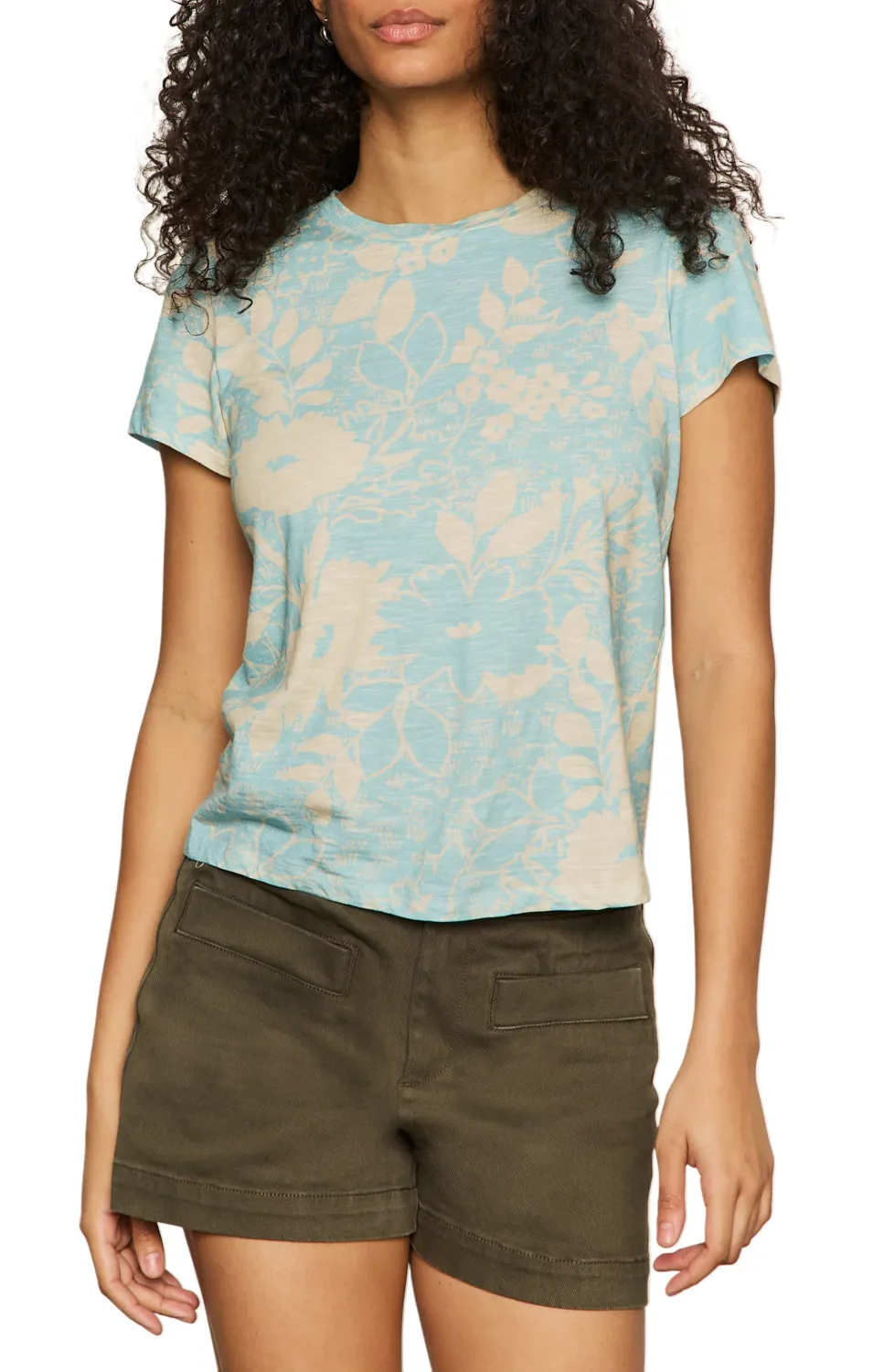 The Perfect Tee-Blue Hibiscus