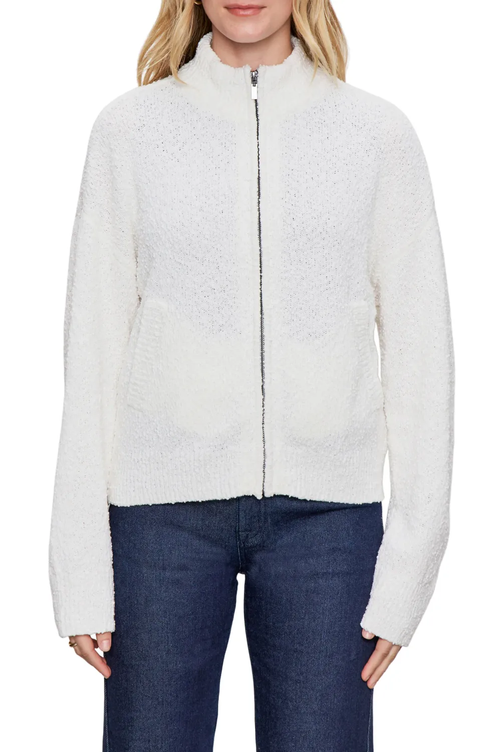 Boucle Knit Bomber