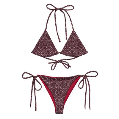 Jack Taylor&#39;s Maroon Mandala String Bikini