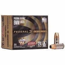 Federal 9mm 124g HYDRA-SHOK 20rd