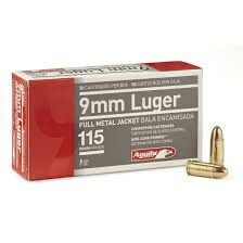 Aguila 9mm 115g fmj 50rd