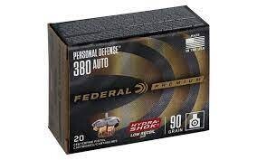FEDERAL 380acp Hydra-Shok 90g  JHP 20rd