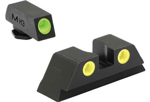 MEPROLIGHT NIGHT SIGHTS GREEN/YELLOW GLOCK STD 9/357/40