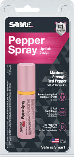 SABRE  LIP STICK PINK PEPPER SPRAY