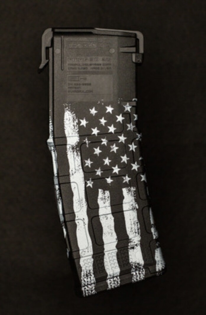 MAGPUL AR15 PMAG GEN M3 30RD B/W AMERICAN FLAG