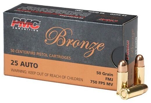 PMC 25ACP FMJ 50Gr 50RD
