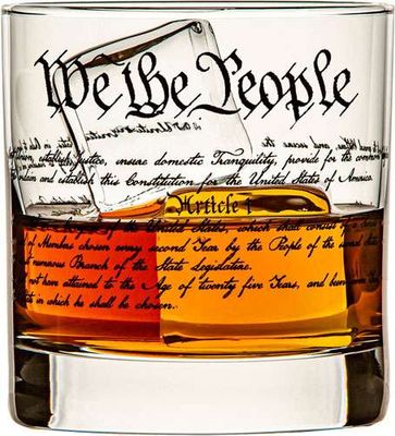 LUCKY SHOT WE THE PEOPLE 11oz ROCKS GLASS