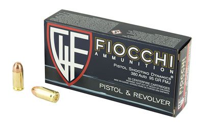 FIOCCHI 380 auto FMJ 95GR 50RD
