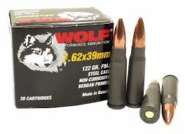 WOLF 7.62x39 122GR FML STEEL CASE 20RDS