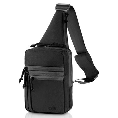 M TAC TACTICAL SHOULDER CHEST PACK SLING BLACK RT