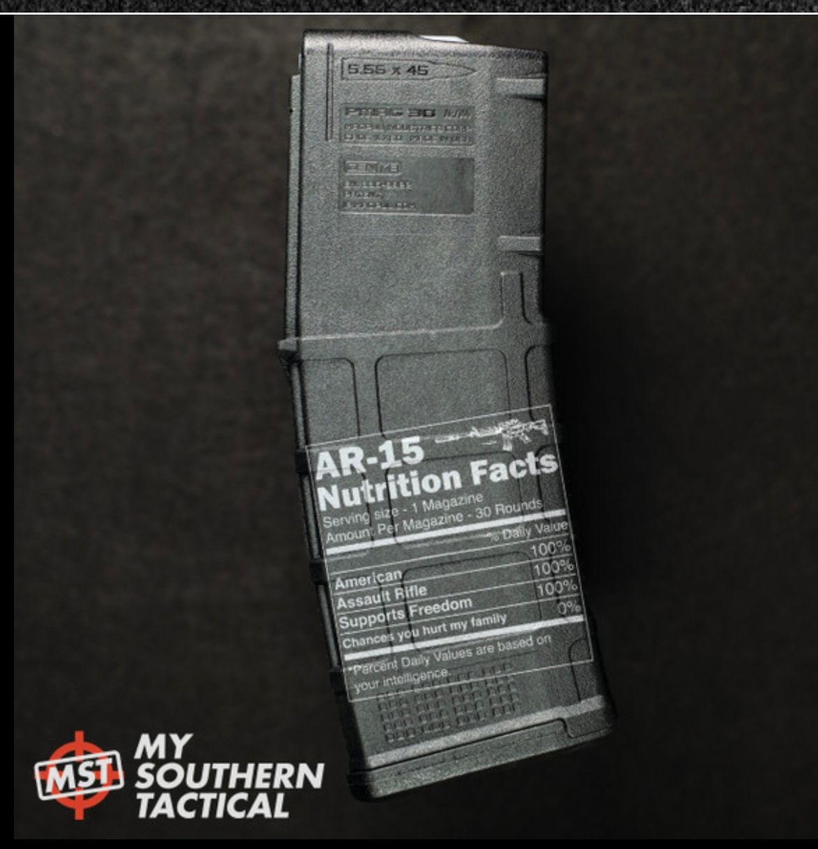 MAGPUL AR15 PMAG GEN M3 30RD  NUTRITION FACTS